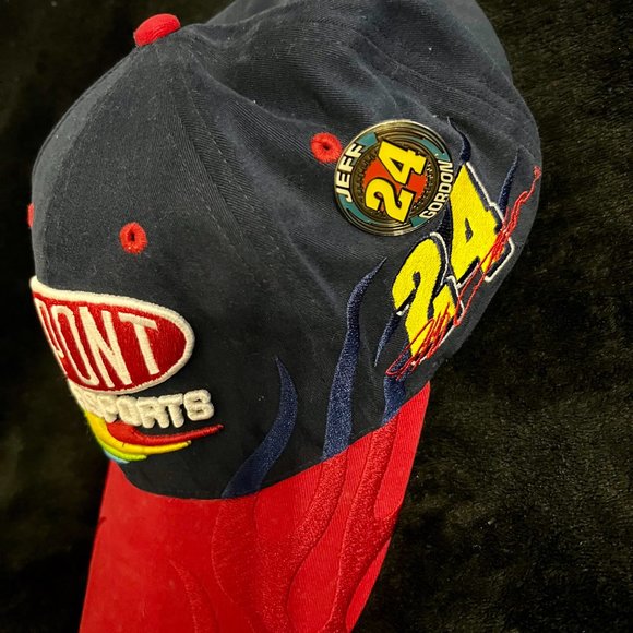 Vintage Jeff Gordon #24 NASCAR DuPont Fitted Hat - Picture 7 of 9